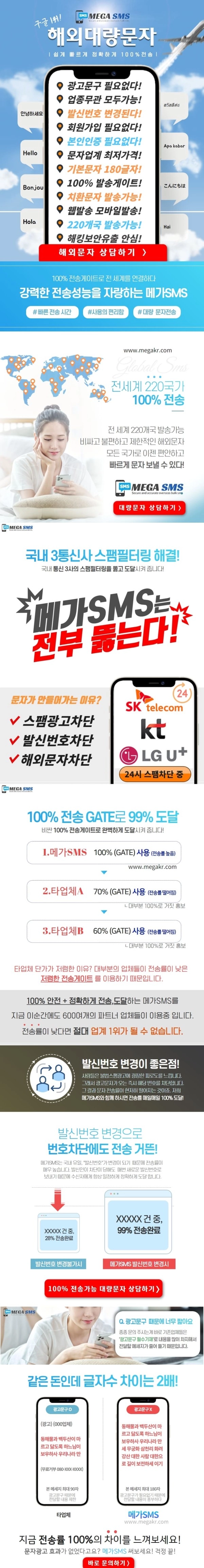 ✴️✴️✴️ 해외문자 대량문자 MEGA SMS ✴️✴️✴️