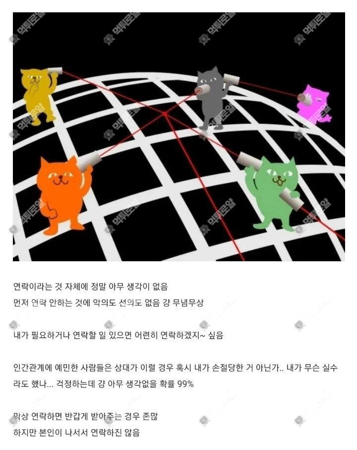 딱히 먼저 연락 안 하는 사람 특징