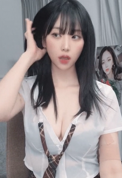 BJ 요니 시스루 교복 복장