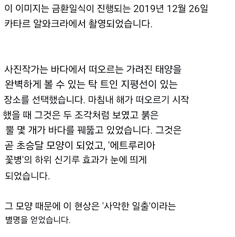 일식 사진 찍으러 가서 대박터진 사진작가