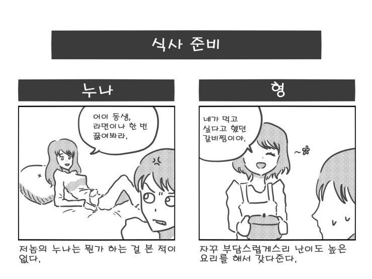 형이 누나보다 더 좋은이유.MANHWAㅋ