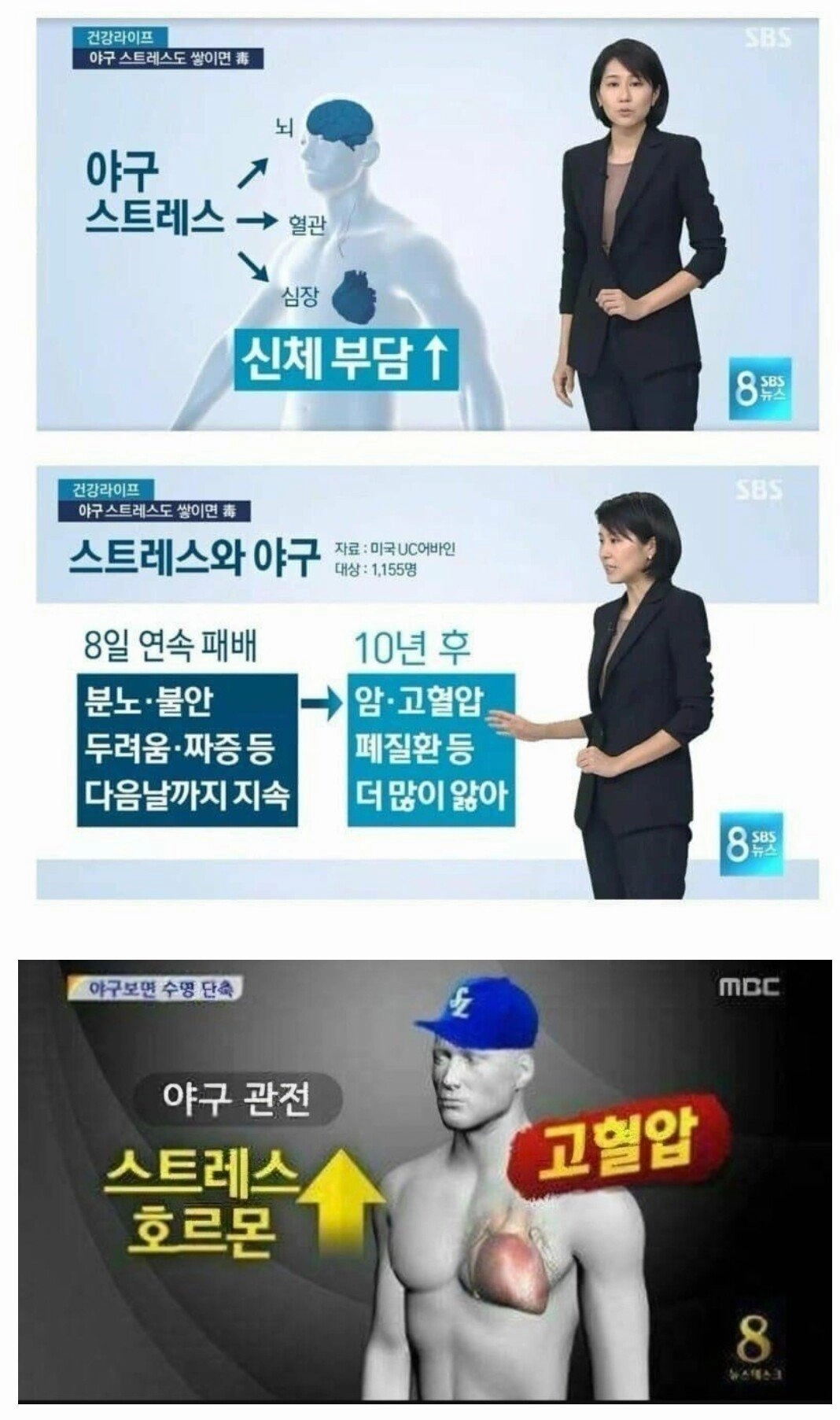 야구와 질병의 상관 관계....