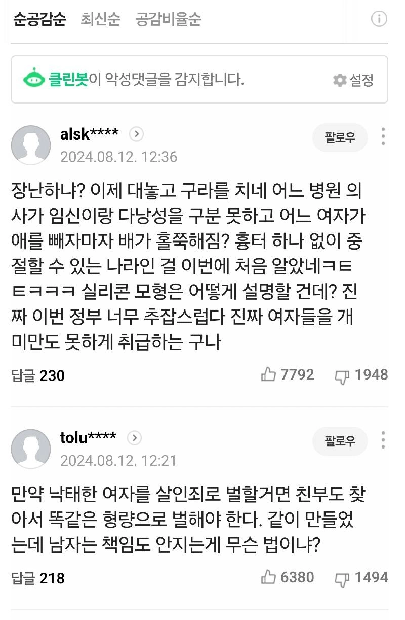 36주 낙태 살인죄로 입건