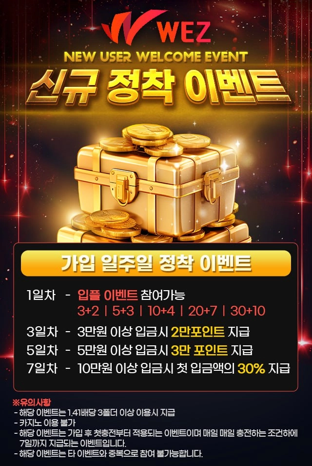 ⚜️WEZ 웨즈⚜️파격적인 정착 입플 Event