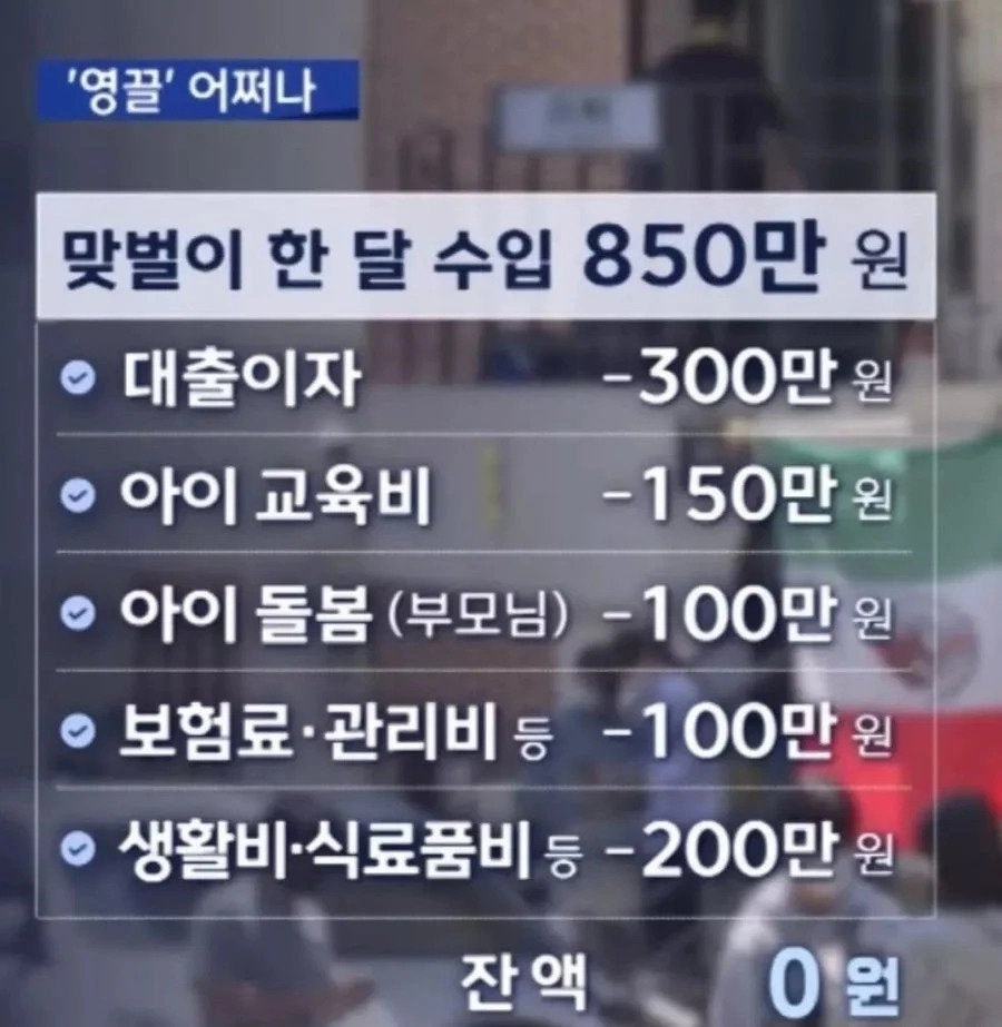 소상공인 맞벌이 부부님들 힘내세요